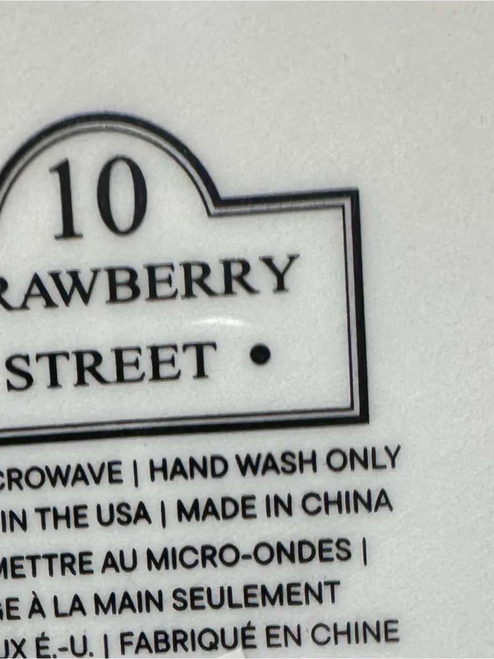 Adorable 10 Strawberry Street Blue & White Striped Utensil Holder/Canister New